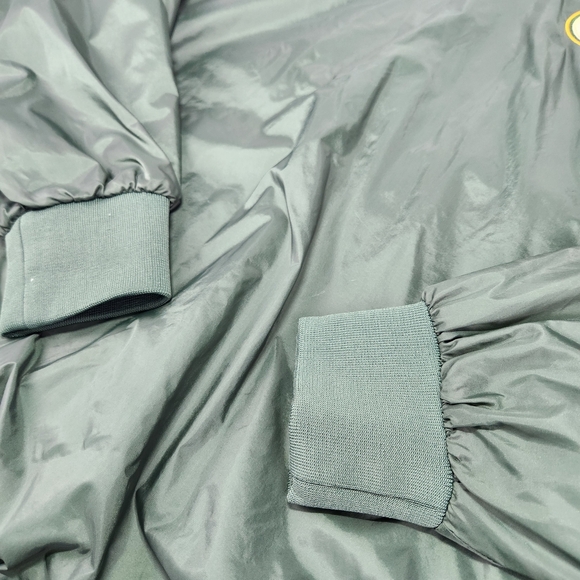 Green Bay Packers Green Windbreaker Jacket Mens XL Lined Pockets - Picture 9 of 11